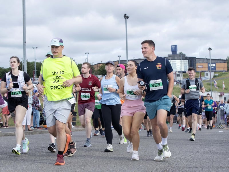 Hundreds of runners took part in the event on Sunday May 31, which started and ended at Sixfields Stadium.