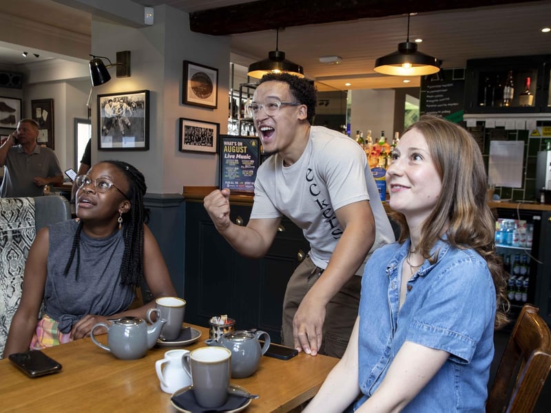 Heartache and pride for fans in Thomas A Becket as England lose to Spain.
