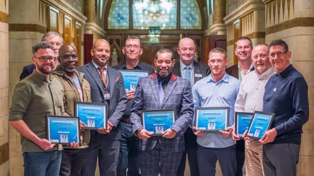 Male Role Model Award winners joined by councillors