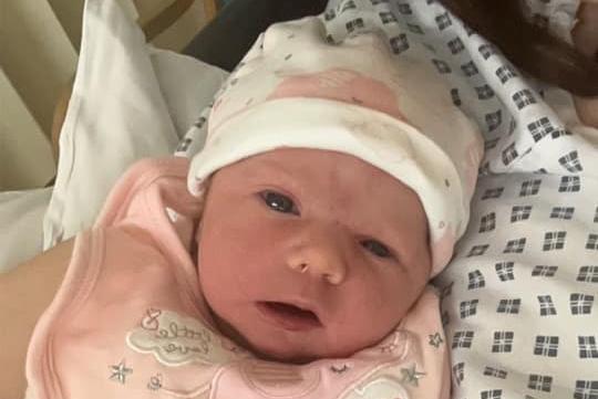 Alannah Marion born on December 24 at Northampton General Hospital, weighing 7lbs 13oz.