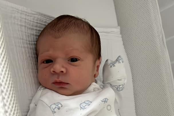 Ralph James born at 1.21am on December 1 at Northampton General Hospital, weighing 8lbs 7oz.