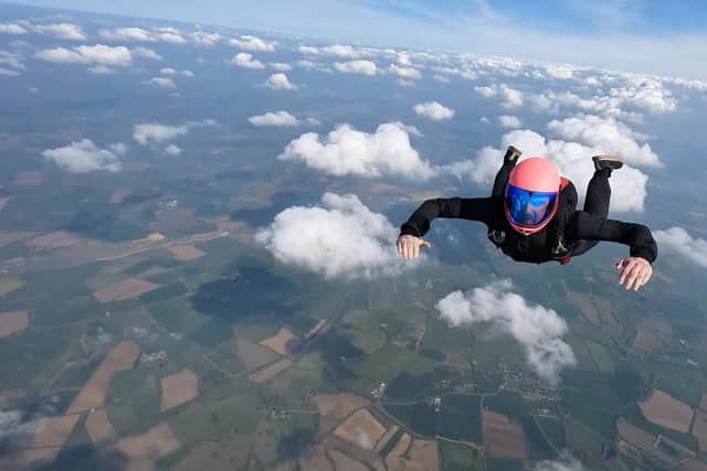 Dafydd skydiving