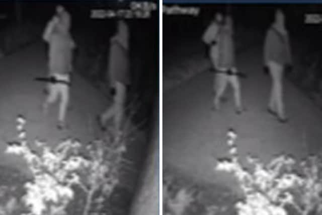 Detectives investigating a burglary in Horton have issued CCTV images of three men they want to identify