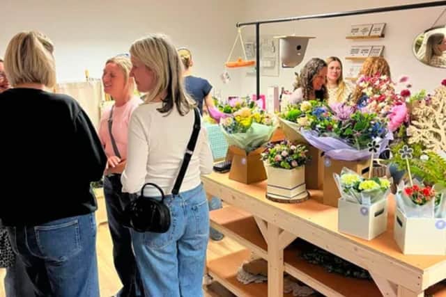 Claire Hall Floral Design is now open in St Crispin Retail Village, and the founder proudly offers traditional floristry with a love for bright colours, texture and interior design.