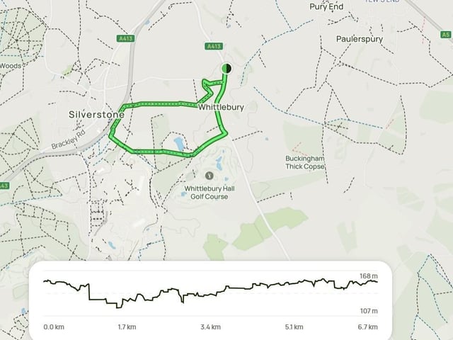 Check out this 6.8-km circular trail near Towcester, Northamptonshire – a moderately challenging route with 107m of elevation gain, typically taking around 1 hour and 34 minutes to complete. Popular for camping, hiking, and running, it still offers moments of solitude during quieter times. Open year-round, the trail is beautiful in any season. Dogs are welcome but must be kept on a lead. Known as the Whittlebury Whale walk due to its whale-shaped map, this scenic route offers stunning views over open countryside. With several stiles and livestock along the trail, larger dogs may face some challenges. The walk also takes you around the back of Silverstone Circuit, perfect for photos! Park in the long layby before entering the village.