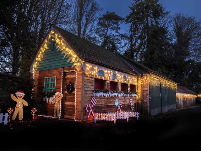 Take a look around the winter light trail, which is now open and will be until December 31.
