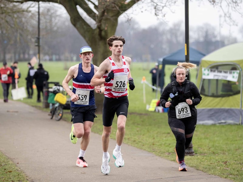 Runners braved the cold on Sunday January 12 to take on the charity race at The Racecourse.