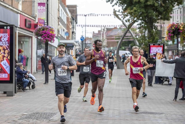 Thousands of runners took on the 13.1 mile route around Northampton on Sunday (September 25).