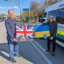 Alex Donaldson and Steve Challen entering Ukraine