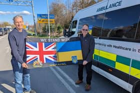 Alex Donaldson and Steve Challen entering Ukraine