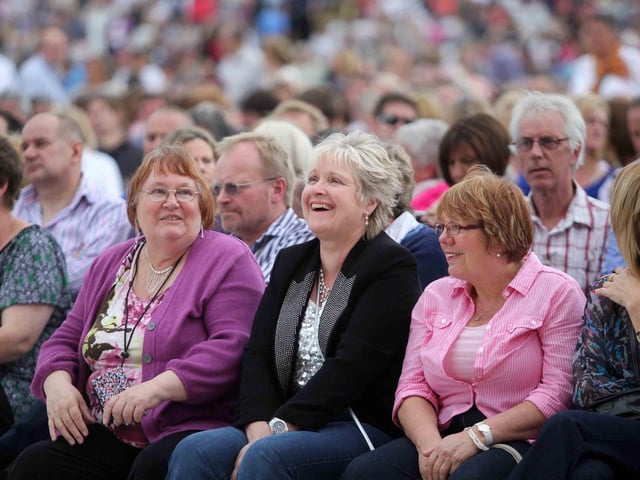 Elton John at Northamptonshire County Cricket Club.