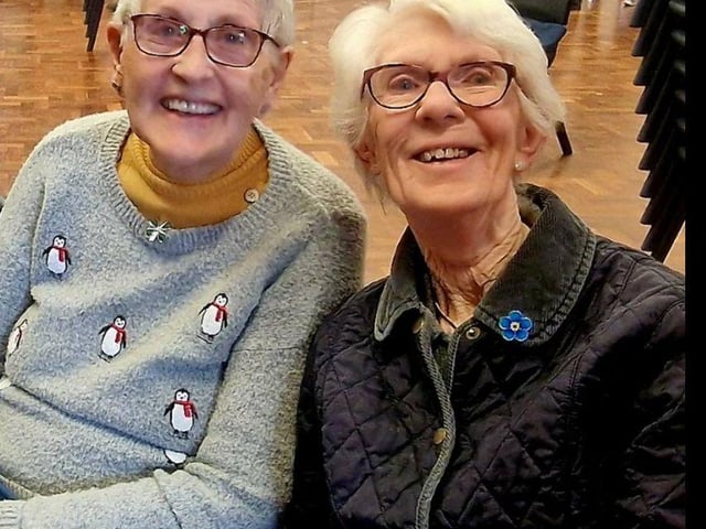 Pauline and Pat, friends and residents at Brampton View Care Home enjoyed the performance