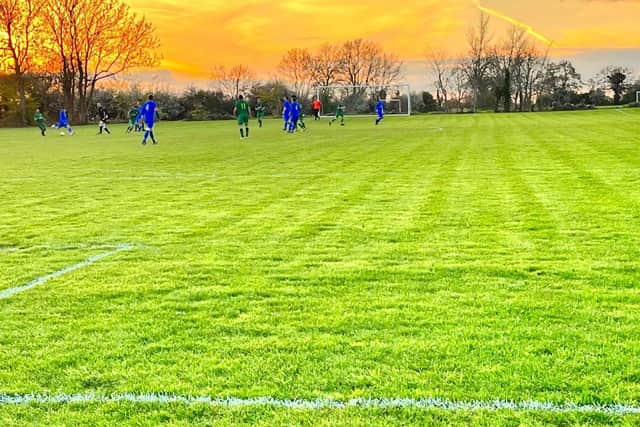 Roade v Blisworth during the second half.