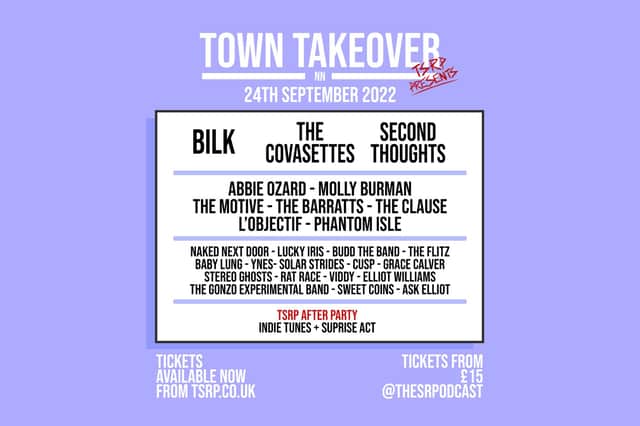 Town Takeover is at four venues in Northampton in September.