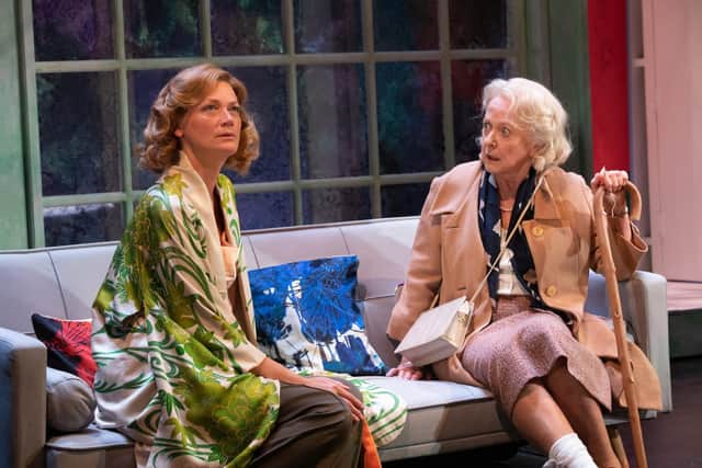 Sophie Ward as Marina Gregg and Susie Blake as Miss Marple in The Mirror Crack'd