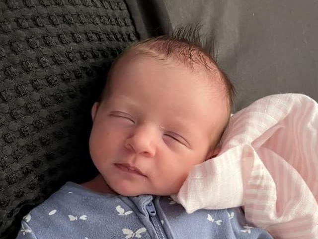 Effie Louise born at 9.55am on February 10 at Northampton General Hospital, weighing 6lbs 4oz.