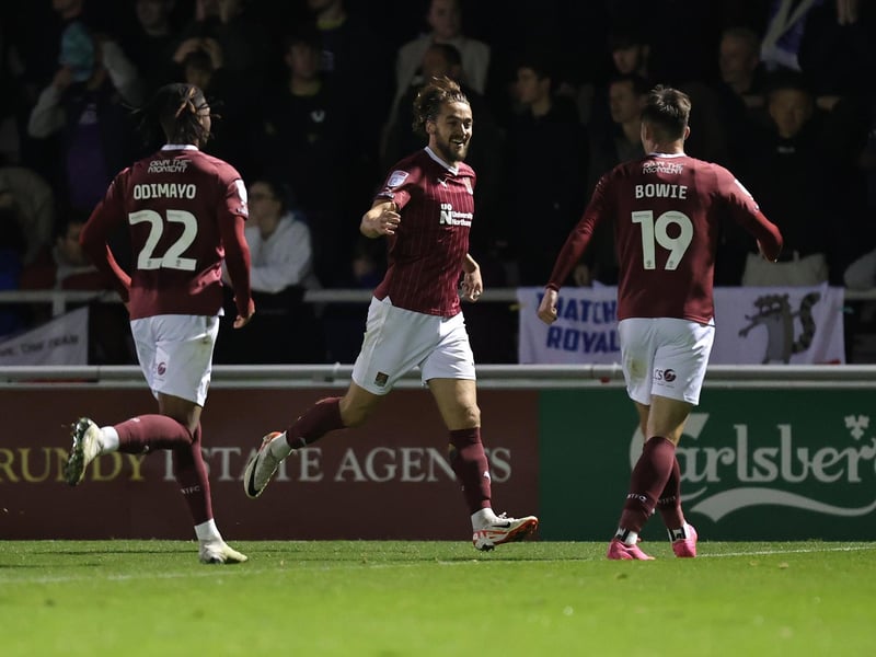 Didn't start any of the first four league games but has started six of the seven since. Three goals is a good return and his energy and running on and off the ball up front is a big feature of how Jon Brady wants his team to play... A-