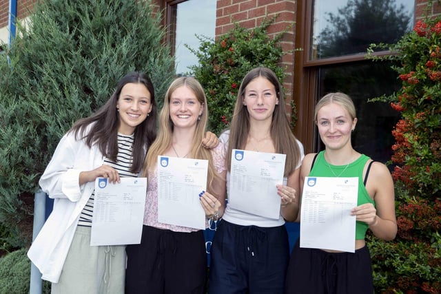 Laura Charles, Emma Neville, Harriet Fordham and Grace Moulton from Northampton High School.