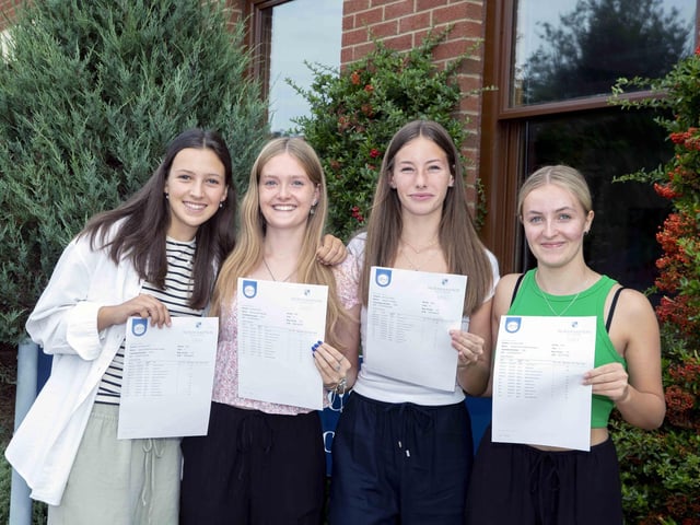 Laura Charles, Emma Neville, Harriet Fordham and Grace Moulton from Northampton High School.