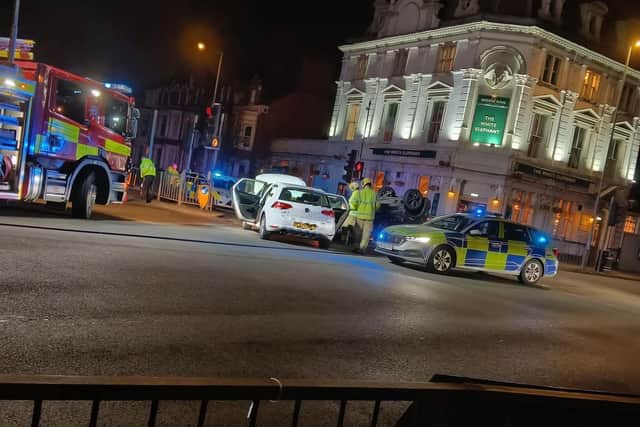 Pictures from the scene on Saturday night (March 7)