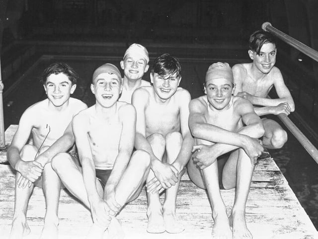 Swimming at the Mounts Baths Northampton, year unknown