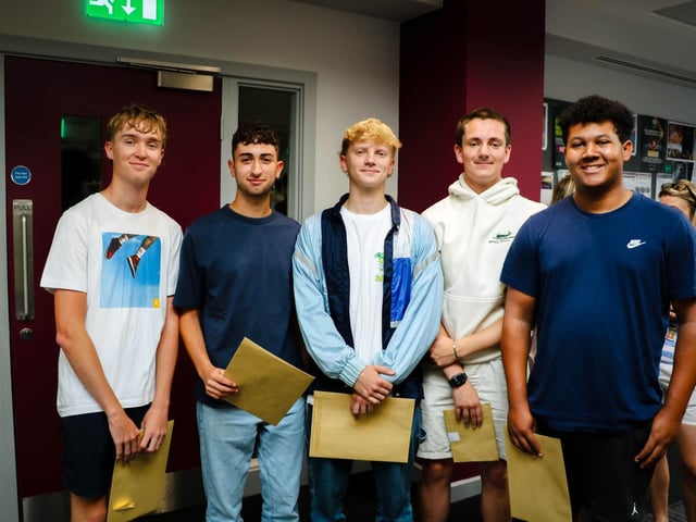 Students celebrate A level success at Wellingborough School