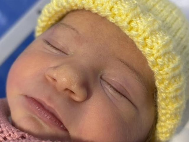 Margot Ann born at 9.21pm on November 24 at Northampton General Hospital, weighing 6lbs 4oz.