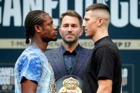 Kieron Conway came face to face with Austin Williams for the first time in Friday's pre-fight press conference in Las Vegas
