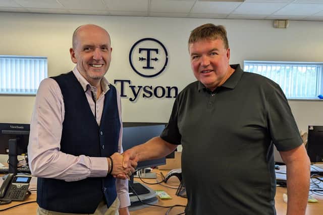 Gordon Lauder, MD of Central Foods, and Phil Eccleston, commercial director of Tyson Foods Europe