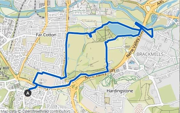 According to Komoot, the Delapre Abbey loop from East Hunsbury is an intermediate hike that covers a distance of 5.80 miles, takes around 2 hours and 25 minutes to complete, and has an average pace of 2.4 mph with an elevation gain of 175 feet. Good fitness is required for this hike, which features easily accessible paths and is suitable for all skill levels.