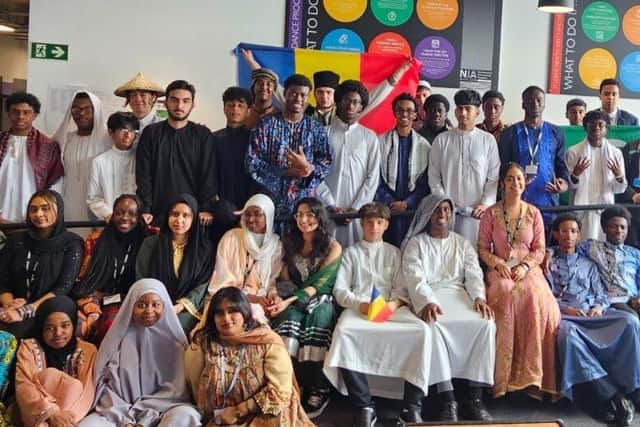 NIA sixth formers in their cultural dress