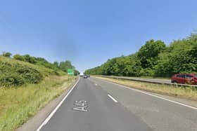 The incident happened on the eastbound carriageway of the A45 between Earls Barton and Great Doddington.