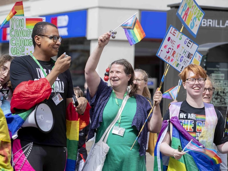 A huge turnout was seen as Northampton Pride 2022 took place in the town on June 26. The festival started with a parade from Market Square around the town and was followed by live entertainment on a stage in the square. Residents from the town and further afield enjoyed the colourful, joyous festivities after the event returned in person for the first time since the pandemic hit.