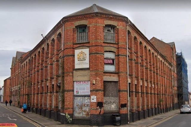 The former shoe-making factory has been an eyesore in the town centre for years. However, construction work has started to convert the building into flats, so it shouldn't be blot on the landscape for too much longer.