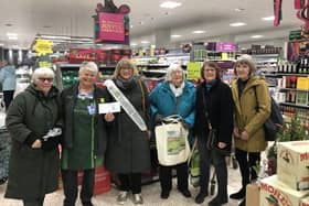 The WI Gardening Club received an award and cheque for its work in the town