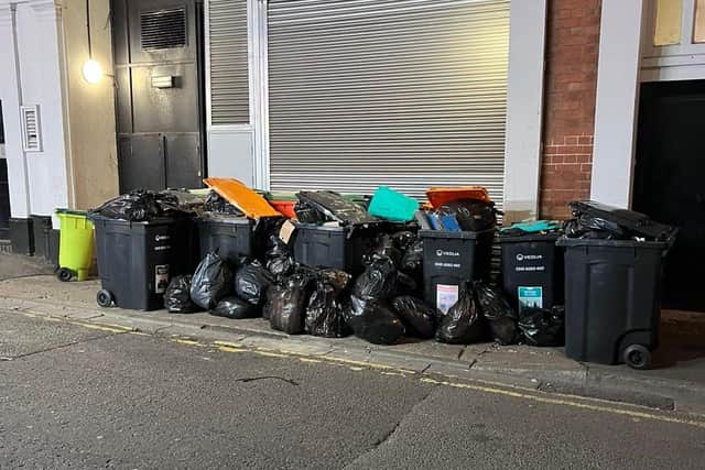 This is what the fly-tipping situation on College Street looks like
