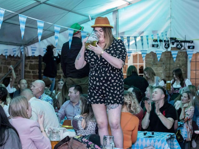 Oktoberfest celebrations at Delapre Abbey on Friday October 14, 2022.