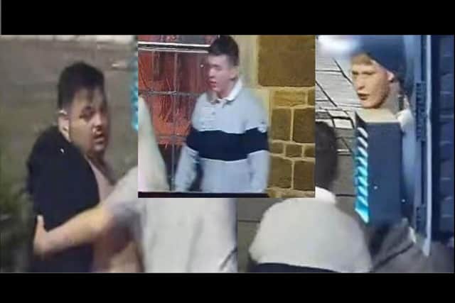 Police officers have released CCTV images of three people they wish to identify following an assault in Sheep Street, Wellingborough.