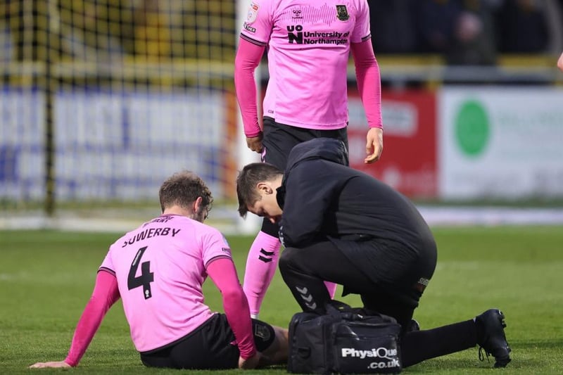 He's played through the pain barrier in recent games and it finally caught up with him after 20 minutes against Sutton when forced off with a hamstring issue. Be surprised if he plays again this season given the nature of the injury. Another one who has left it all on the line for the team... 7