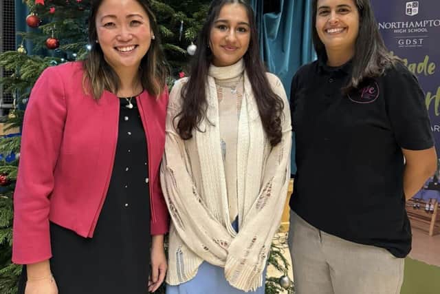 Northampton Hope's Tanya Haji-Miller attends Northampton High School's Christmas Fayre