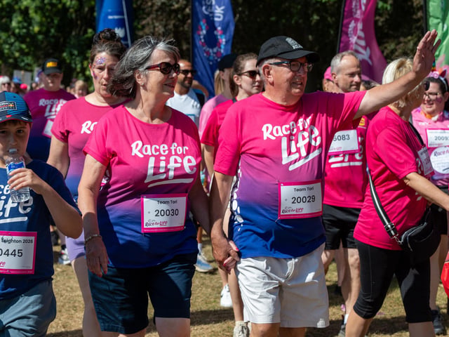 Runners taking part in the Race For Life at Abington Park in Northampton on Sunday, July, 12, 20026. Photo by David Jackson.