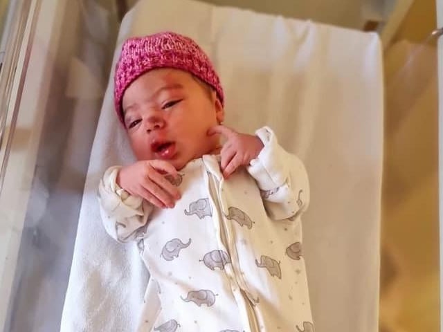 Ruby Jean born on June 22 at 2.43pm at Northampton General Hospital, weighing 8lbs and 4oz.