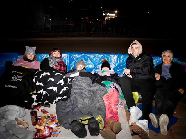 Around 40 people braved the streets on February 3 in aid of the homelessness charity.