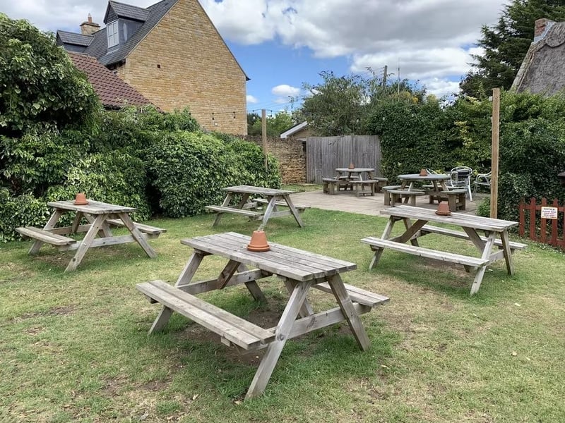 The village pub has a big beer garden, which includes a kids play area to keep the children entertained while parents enjoyed a well deserved drink.