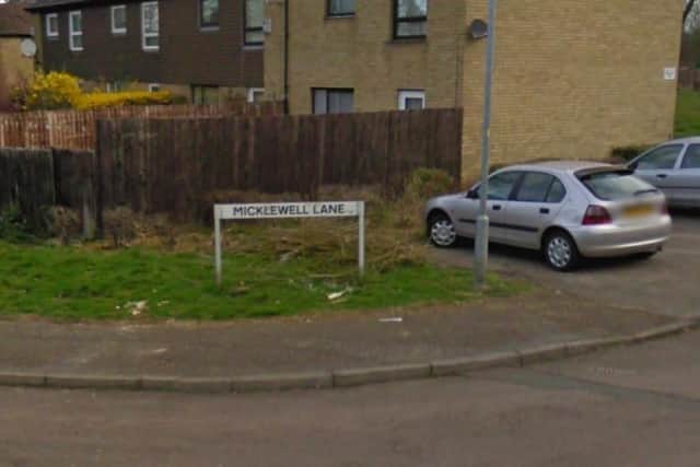 The incident happened in Micklewell Lane.