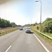 The A45 was closed in both directions on Thursday (March 21) due to a police pursuit.