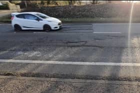 The A5 is still in a dangerous state with a number of deep potholes