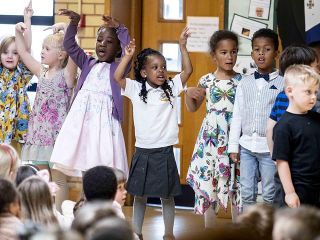 Pupils and teachers at the school held a 'fake' Coronation on Thursday (May 4) ahead of the historic event.