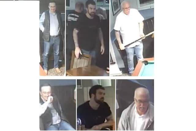 Police are appealing for help in identifying the men pictured (Picture credit: Northants Police)