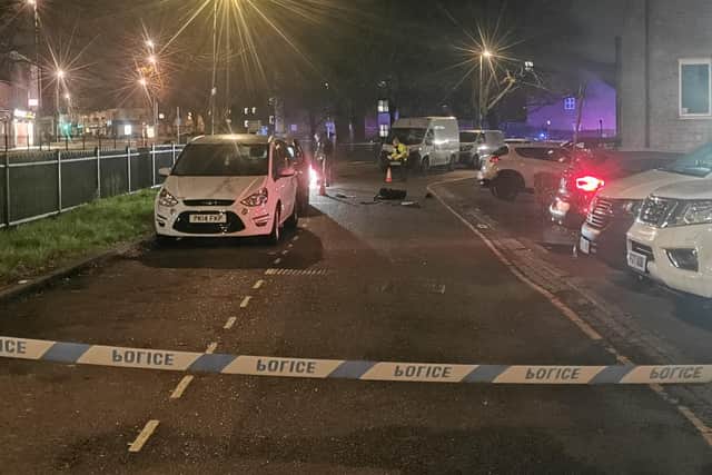 Pictures from the scene last night. Credit: Logan MacLeod